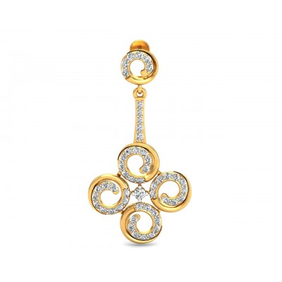 Contemporary Club Diamond Danglers